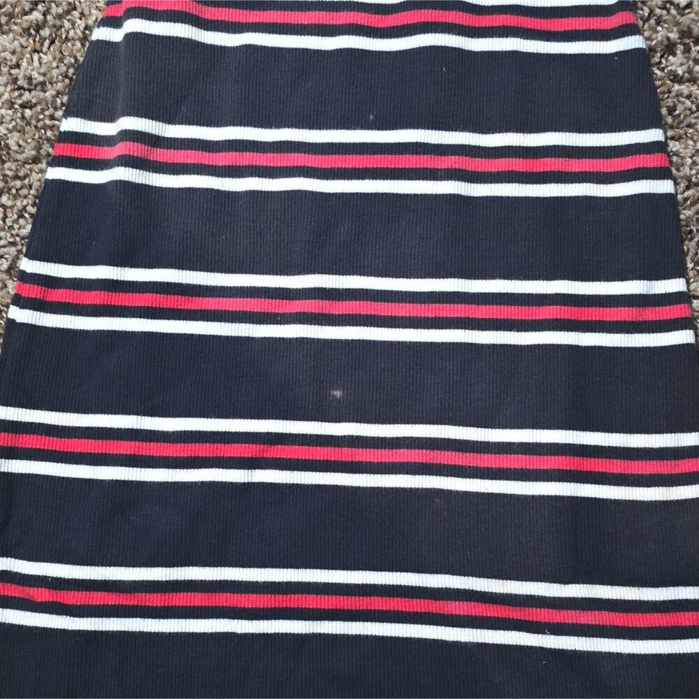 Lurking Class by Sketchy Tank Black White & Red Stripe Mock Neck Dress - Picture 5 of 5